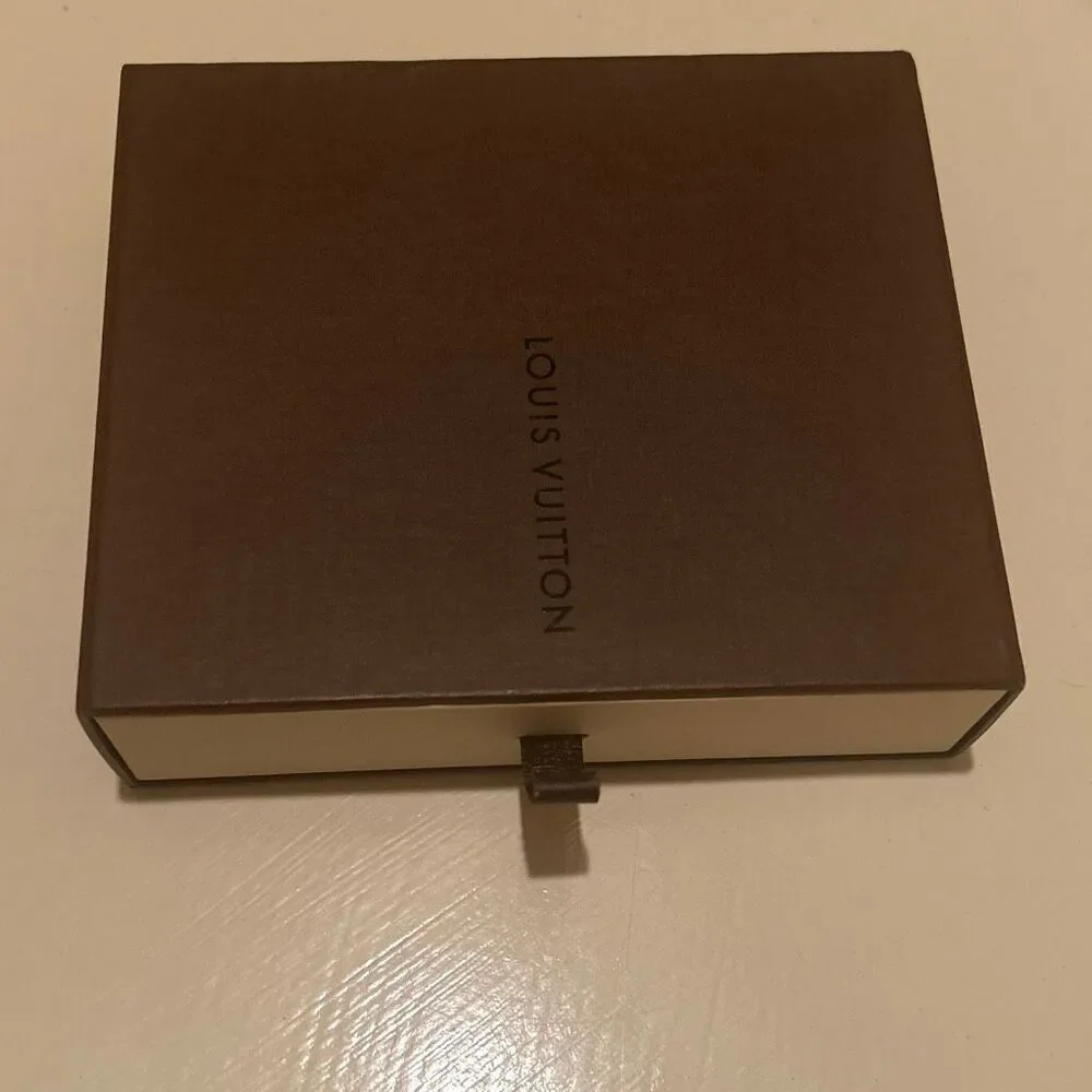 Louis Vuitton Drawer Gift Box With Leather Pull Tab Brown Luxury Storage Decor
